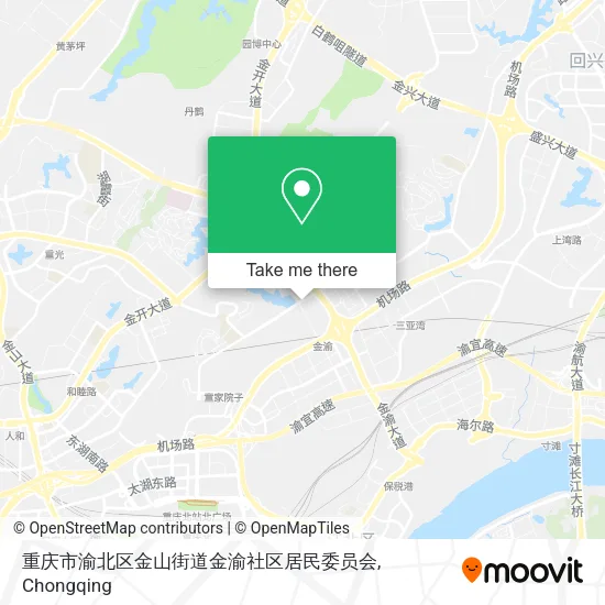 重庆市渝北区金山街道金渝社区居民委员会 map