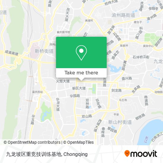 九龙坡区重竞技训练基地 map