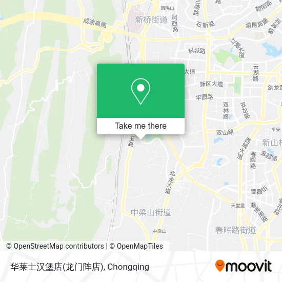 华莱士汉堡店(龙门阵店) map