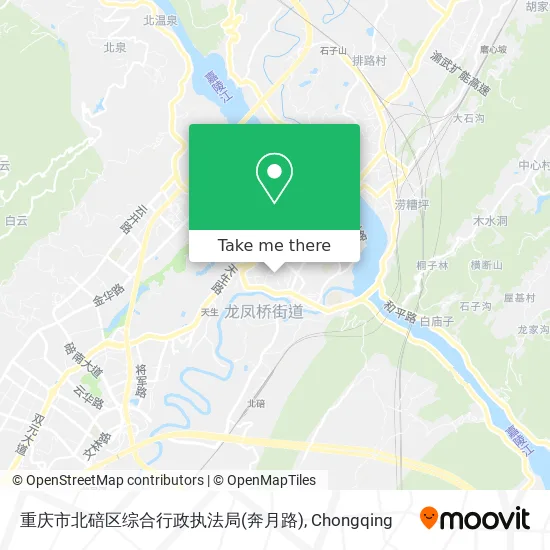 重庆市北碚区综合行政执法局(奔月路) map