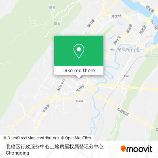 北碚区行政服务中心土地房屋权属登记分中心 map