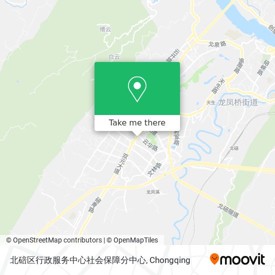 北碚区行政服务中心社会保障分中心 map