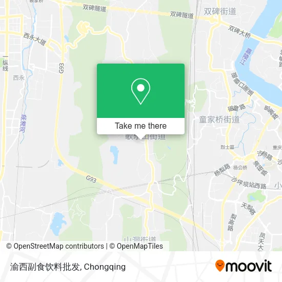 渝西副食饮料批发 map