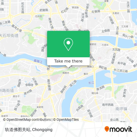 轨道佛图关站 map