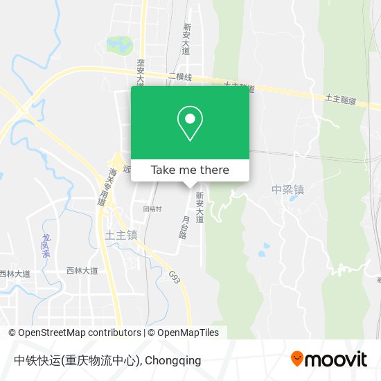 中铁快运(重庆物流中心) map