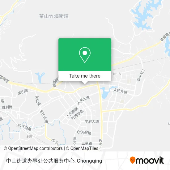 中山街道办事处公共服务中心 map