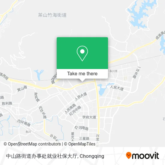 中山路街道办事处就业社保大厅 map