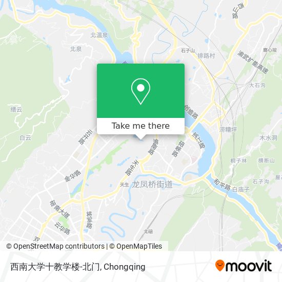 西南大学十教学楼-北门 map