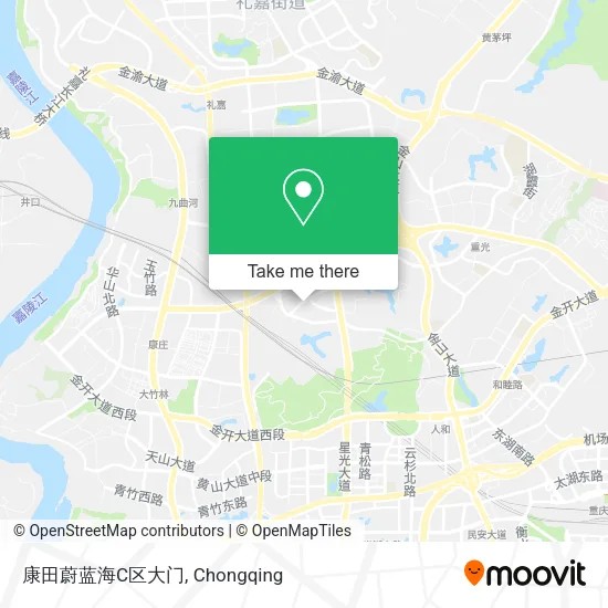 康田蔚蓝海C区大门 map