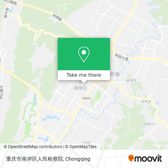 重庆市南岸区人民检察院 map