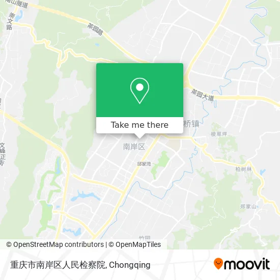 重庆市南岸区人民检察院 map