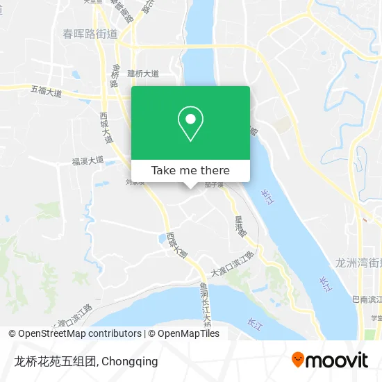 龙桥花苑五组团 map