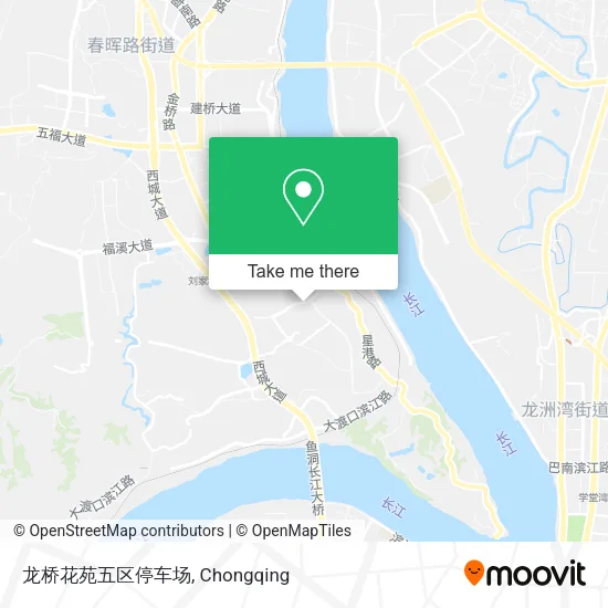 龙桥花苑五区停车场 map