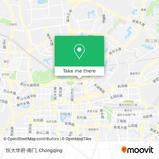 恒大华府-南门 map