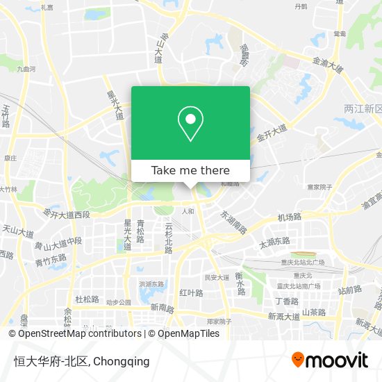 恒大华府-北区 map