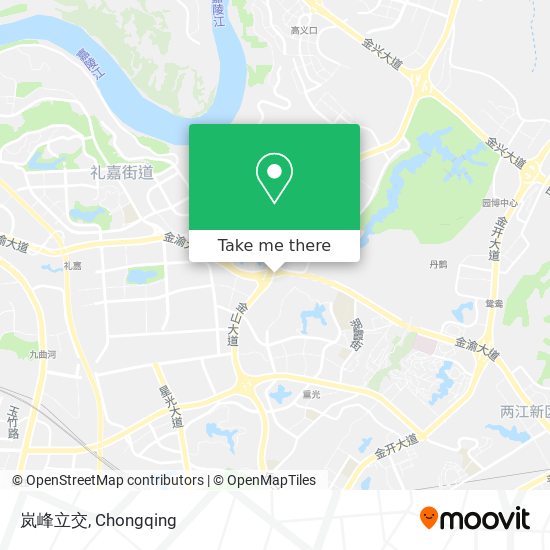 岚峰立交 map