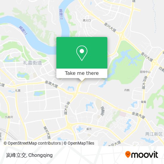 岚峰立交 map