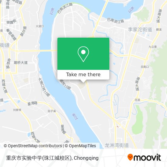 重庆市实验中学(珠江城校区) map