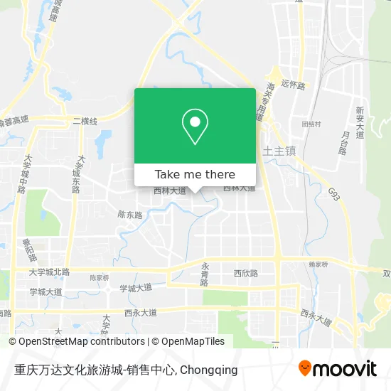 重庆万达文化旅游城-销售中心 map