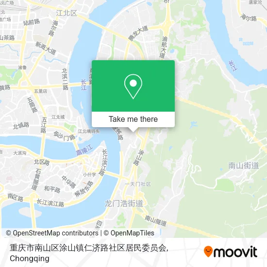 重庆市南山区涂山镇仁济路社区居民委员会 map