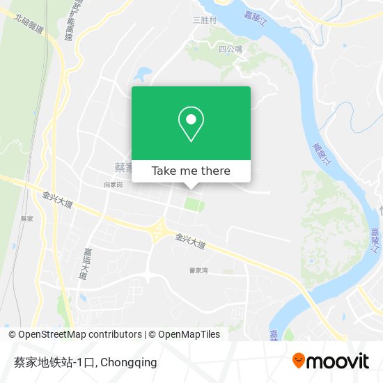 蔡家地铁站-1口 map