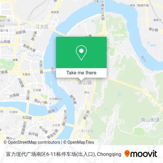 富力现代广场南区6-11栋停车场(出入口) map