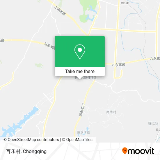 百乐村 map