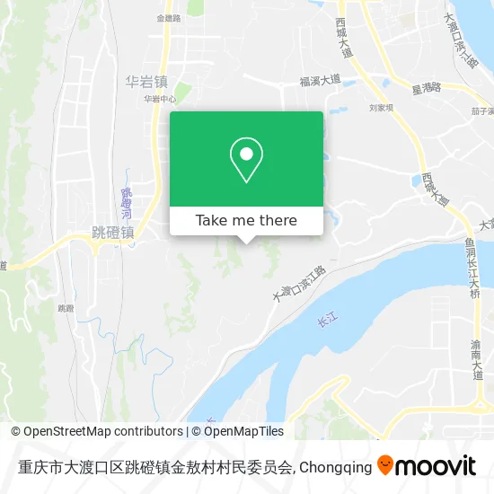 重庆市大渡口区跳磴镇金敖村村民委员会 map