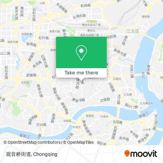 观音桥街道 map