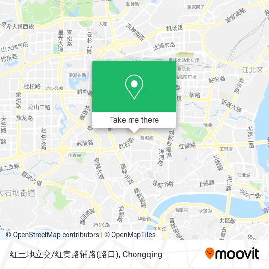 红土地立交/红黄路辅路(路口) map