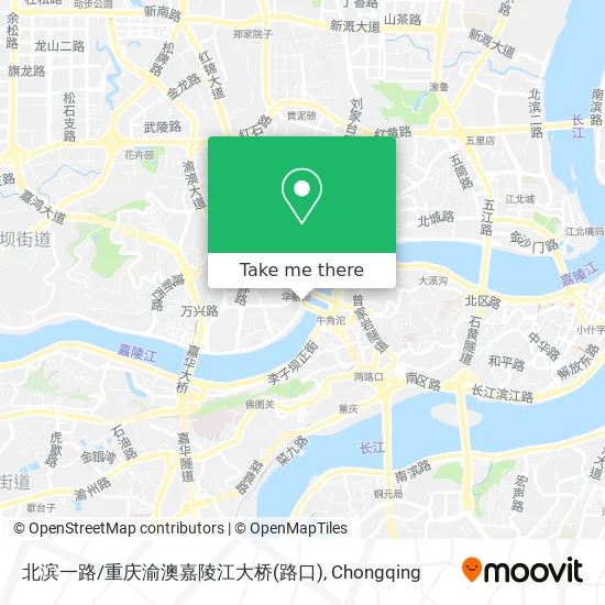 北滨一路/重庆渝澳嘉陵江大桥(路口) map