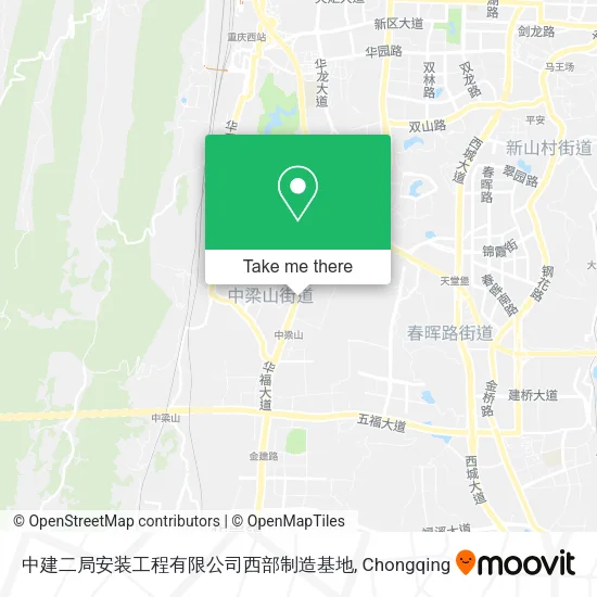 中建二局安装工程有限公司西部制造基地 map