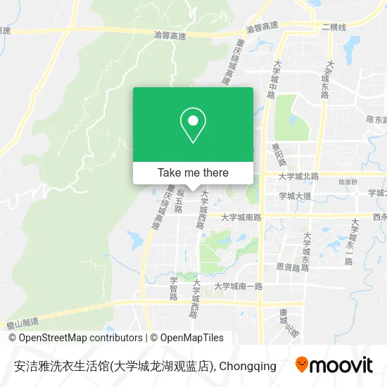安洁雅洗衣生活馆(大学城龙湖观蓝店) map