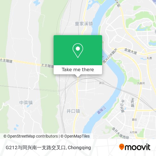 G212与同兴南一支路交叉口 map