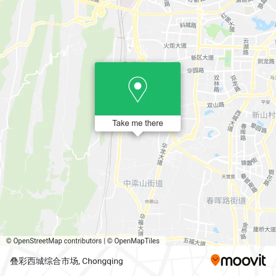 叠彩西城综合市场 map