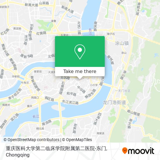 重庆医科大学第二临床学院附属第二医院-东门 map