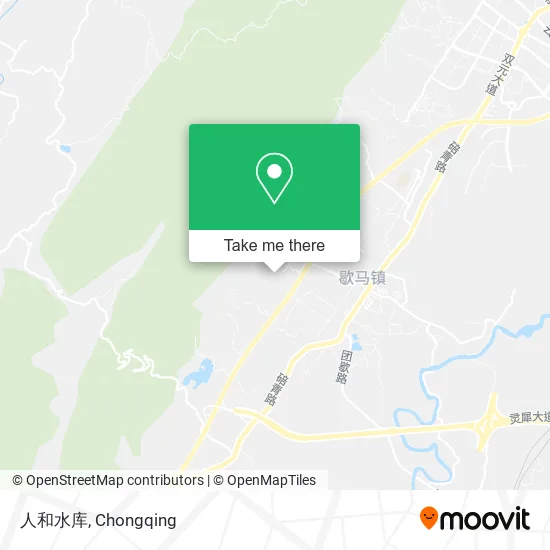 人和水库 map