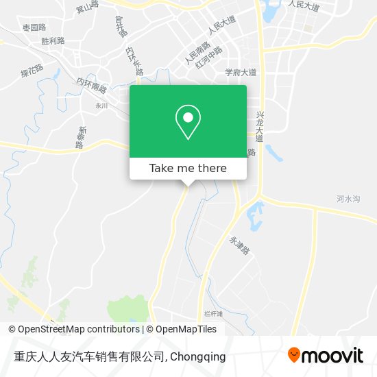重庆人人友汽车销售有限公司 map