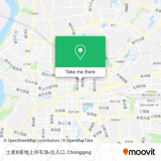 土星B座地上停车场-出入口 map