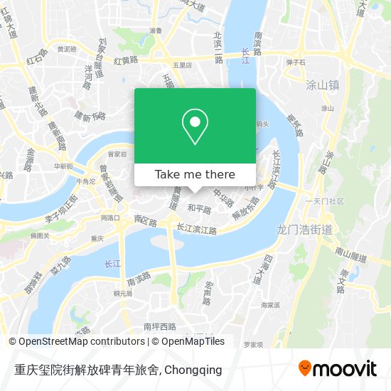 重庆玺院街解放碑青年旅舍 map