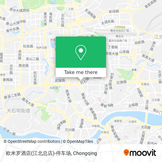 欧米罗酒店(江北总店)-停车场 map