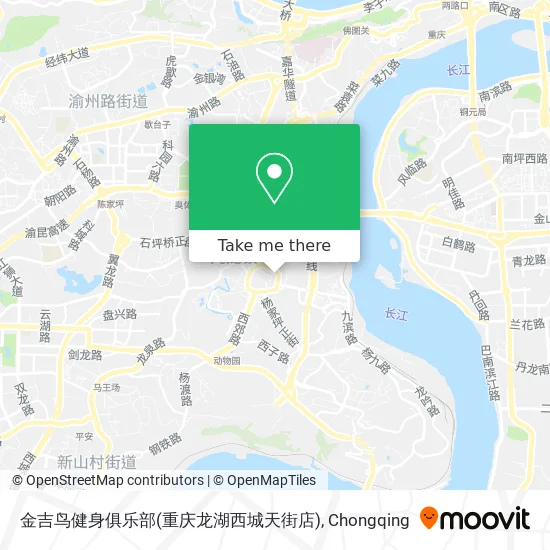 金吉鸟健身俱乐部(重庆龙湖西城天街店) map