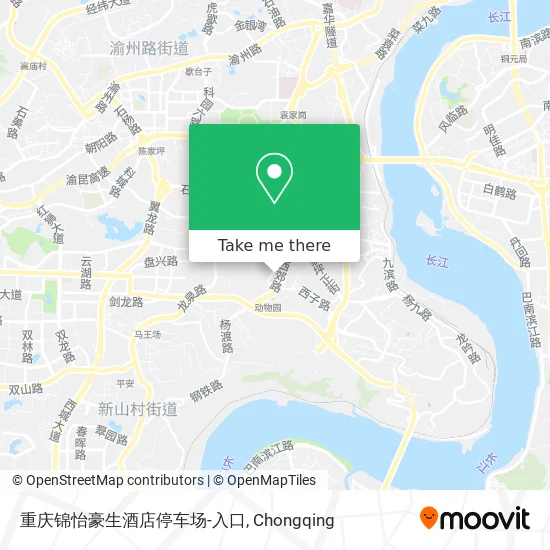 重庆锦怡豪生酒店停车场-入口 map