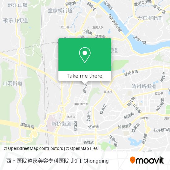 西南医院整形美容专科医院-北门 map