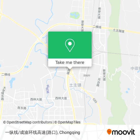一纵线/成渝环线高速(路口) map