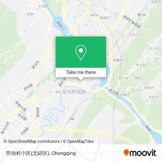 劳动村小区(北碚区) map