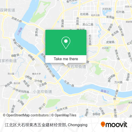 江北区大石坝黄杰五金建材经营部 map