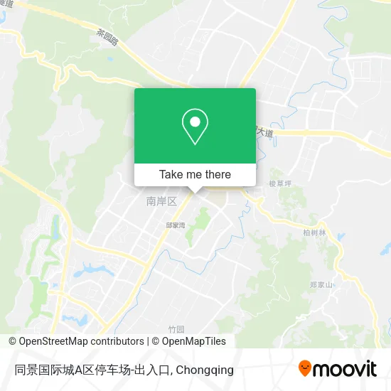 同景国际城A区停车场-出入口 map