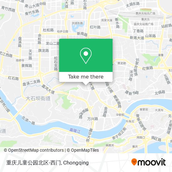 重庆儿童公园北区-西门 map