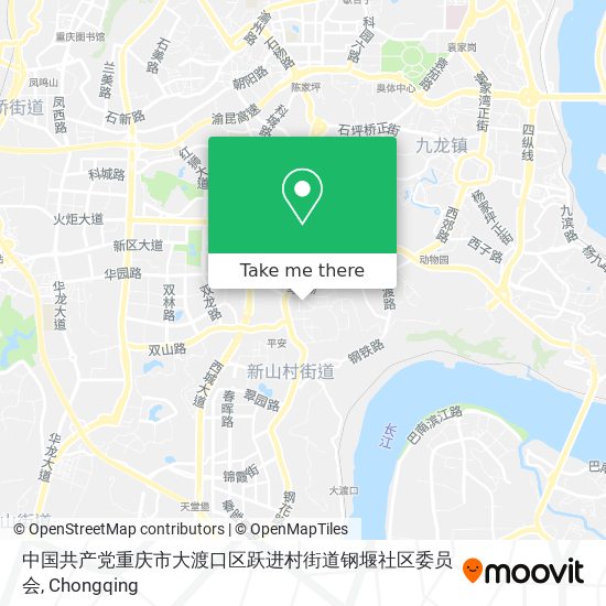 中国共产党重庆市大渡口区跃进村街道钢堰社区委员会 map